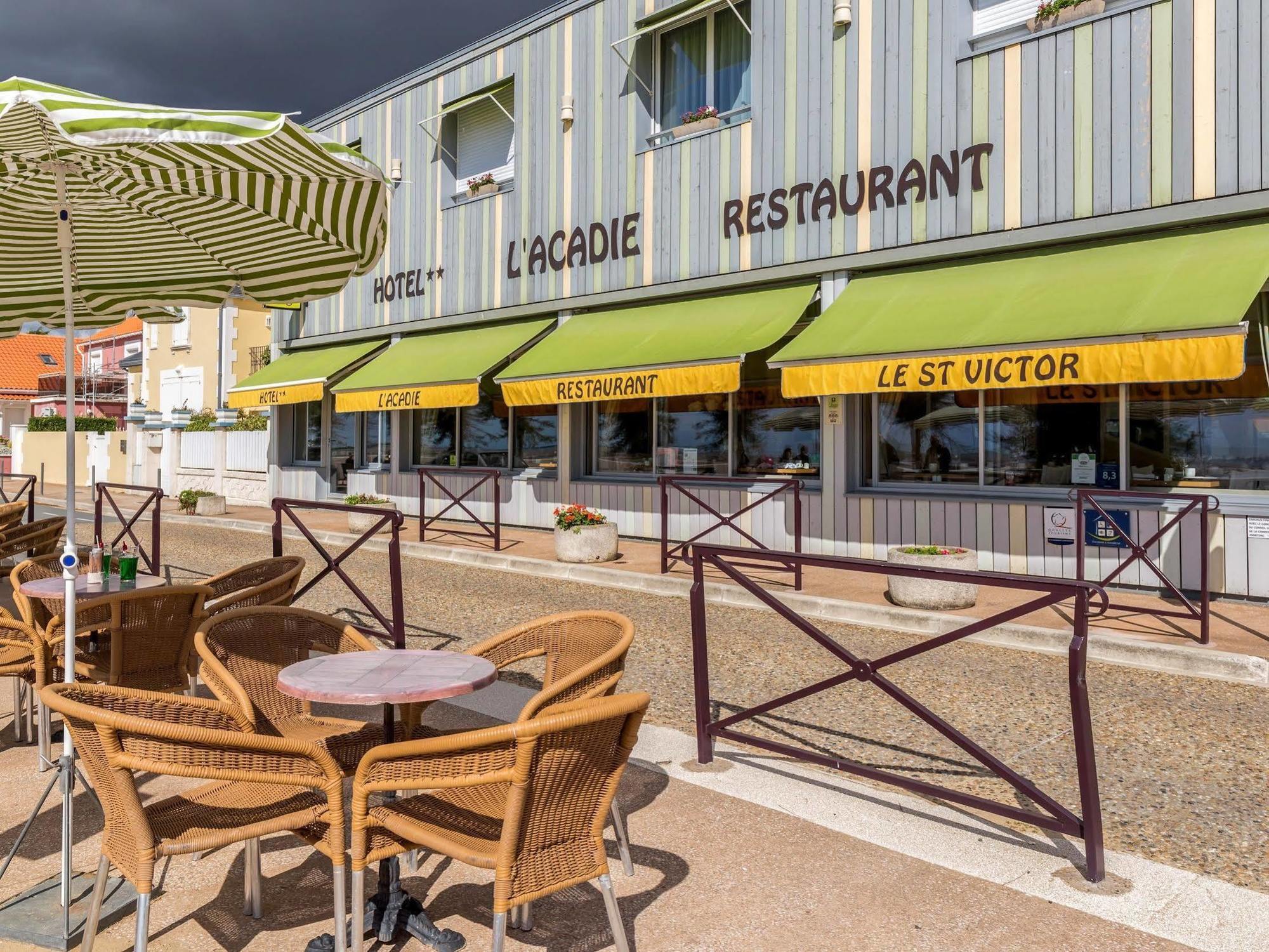 Acadie Saint Victor - Hotel Restaurant - Face Mer - Chatelaillon Plage Ngoại thất bức ảnh